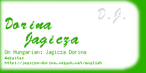 dorina jagicza business card